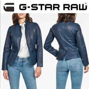 G-Star Raw. Rimu Leather Blazer. XXS